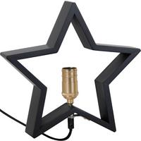 Tischleuchte Schwarz/Messingfarben - Messingfarben/Schwarz, Basics, Holz/Metall (30/5/29cm) - Eglo