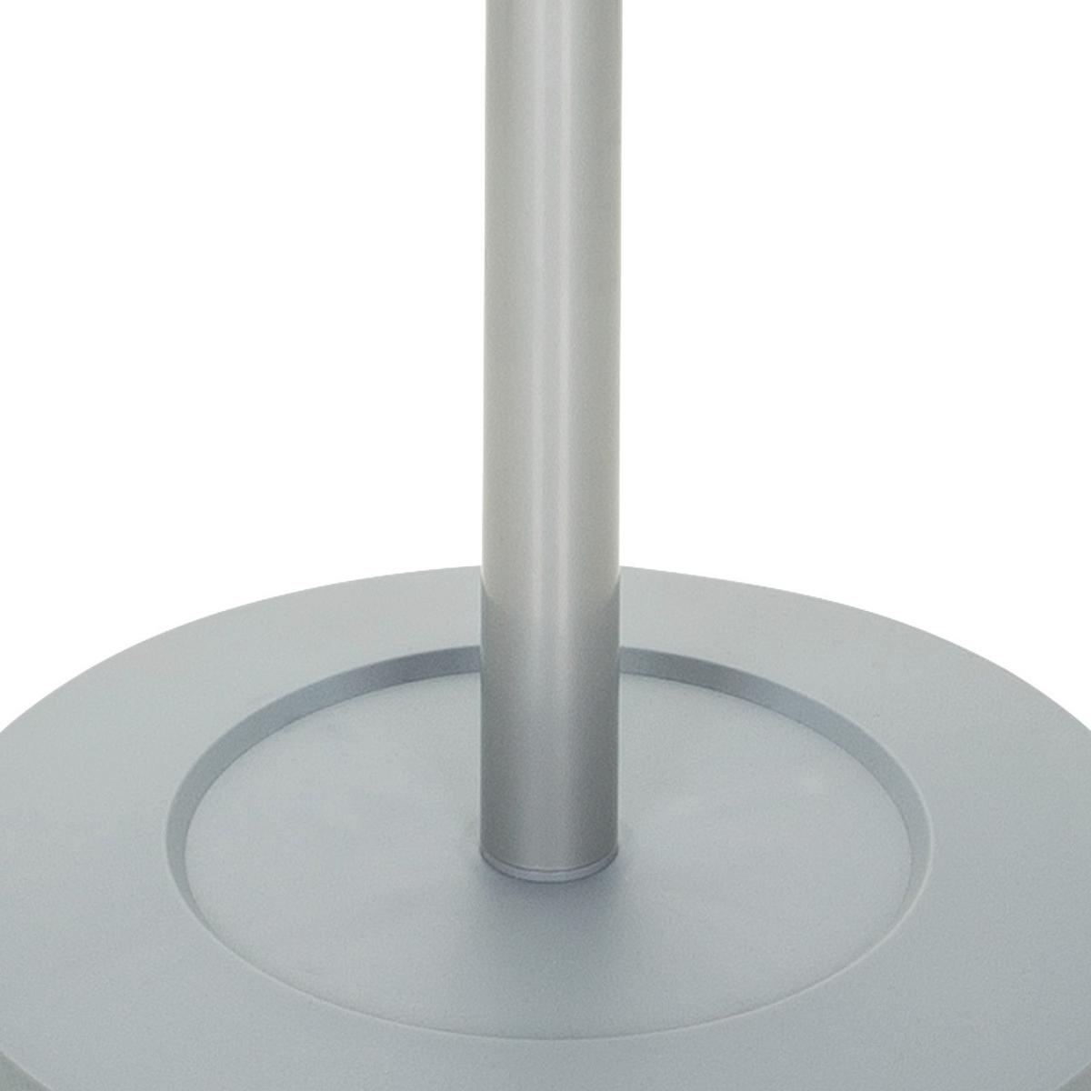 Kleiderständer Space Silber Stahl 8 Haken H: 173 Cm - Silberfarben, MODERN, Holz/Stein (38/173/38cm) - MID.YOU