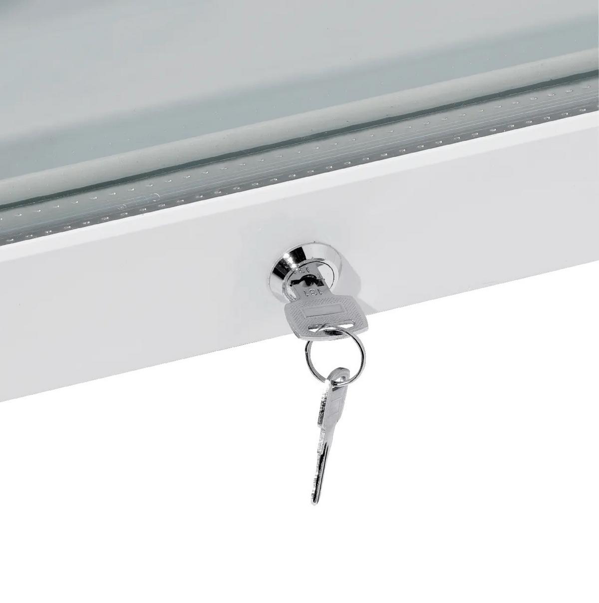 Getränkekühlschrank G-KS 243 Weiß, EEKL: C - Weiß, Basics, Glas/Kunststoff (54.5/140.5/56.5cm) - Silva Homeline