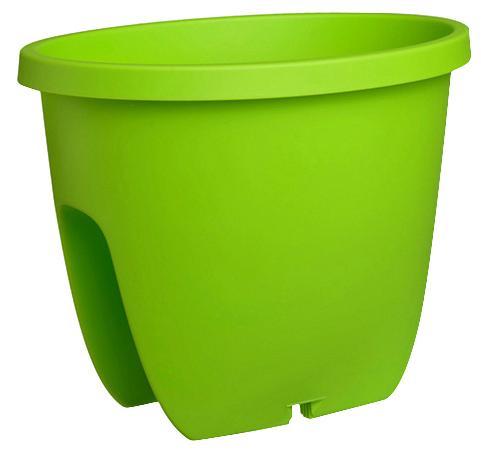 Virágláda Balkonia - Zöld, konvencionális, Műanyag (30/26cm)