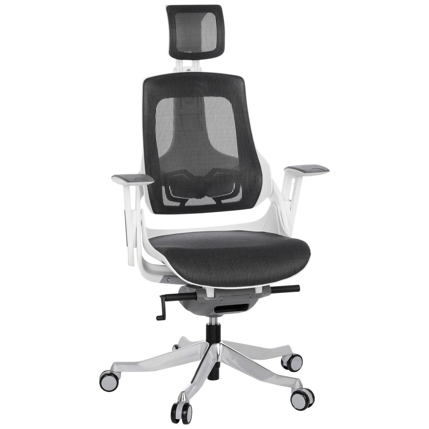 Drehstuhl Spektre Grau/Weiß Grau, Weiß 67x116x54 cm