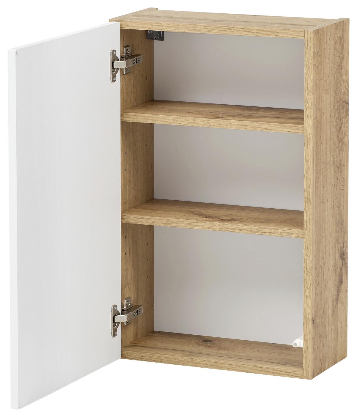 Hängeschrank Kopenhagen B: 40 cm Weiß/Eiche Dekor - Eichefarben/Weiß, KONVENTIONELL, Holzwerkstoff (40/64/20cm) - Held