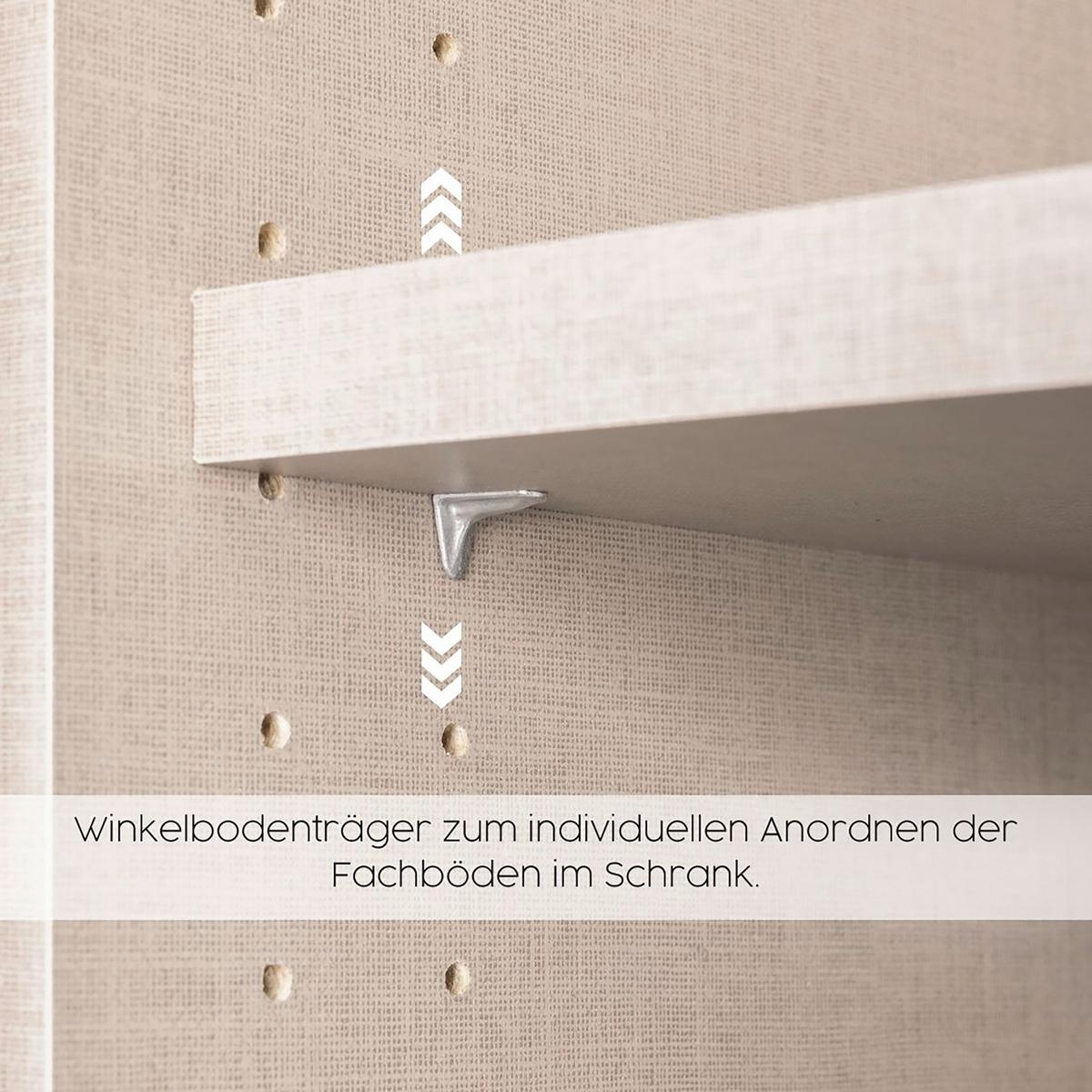 Kleiderschrank Reflect inkl. Inneneinteilung, 2 Körbe - Silberfarben/Eiche Artisan, MODERN, Holzwerkstoff (91/210/54cm)
