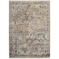 Webteppich Grau/Goldfarben Toulon 67x130 cm - Goldfarben/Grau, LIFESTYLE, Textil (67/130cm) - Dieter Knoll