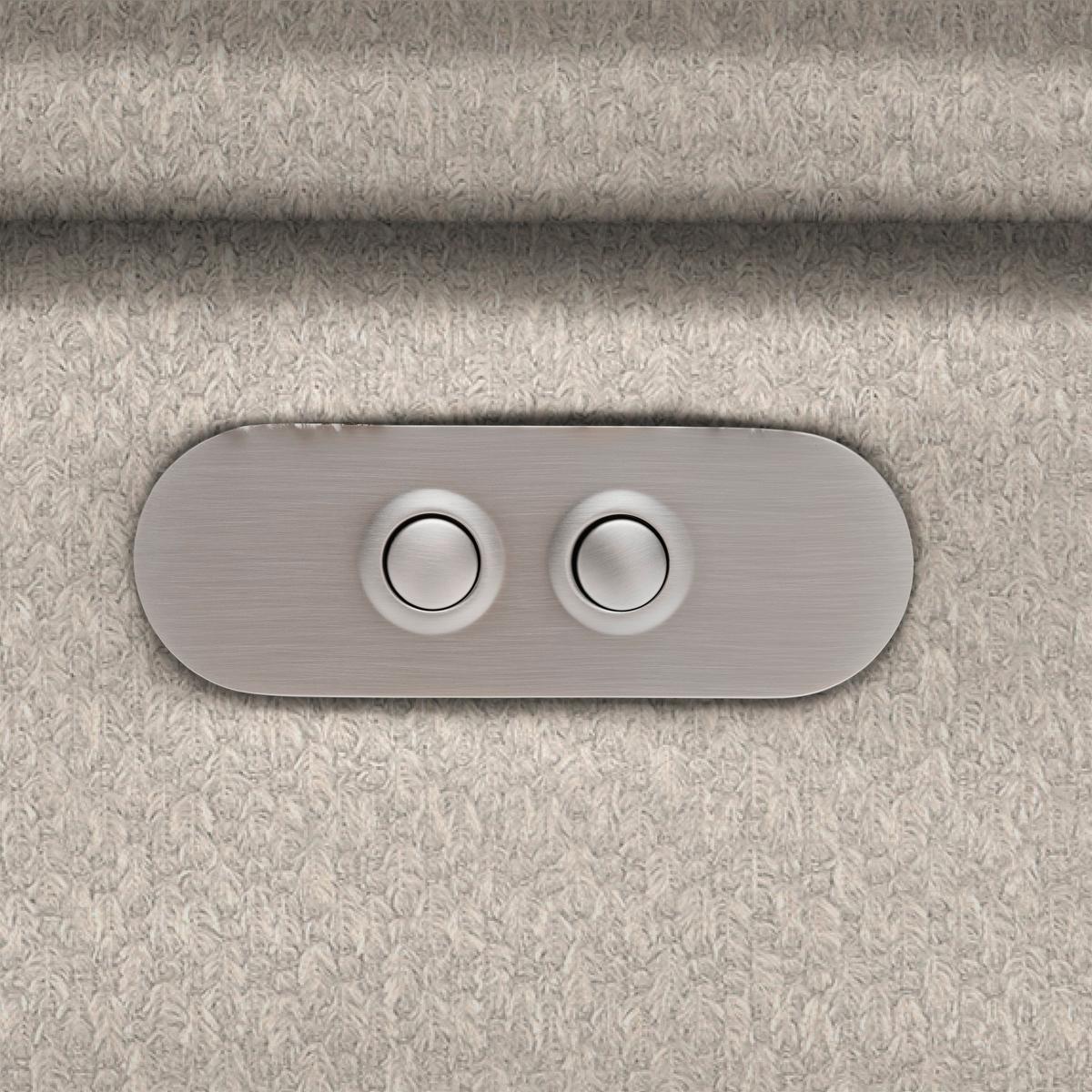 Rohová sedačka GRINALDI, pravá, perleťová - černá/perleť, Moderní, textil/plast (283/206cm) - Premium Living
