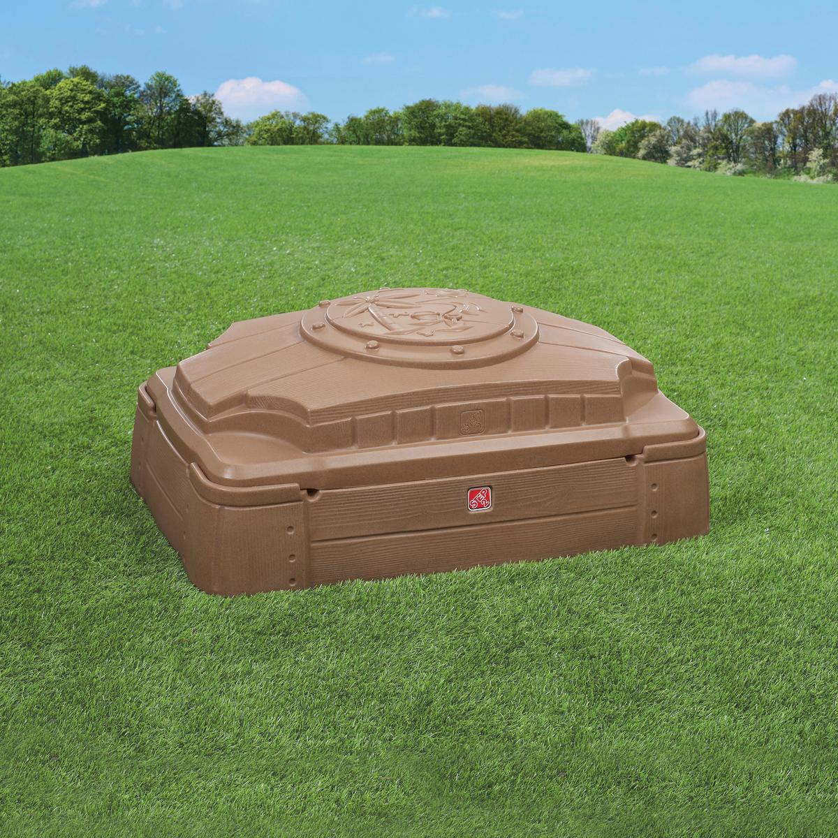Sandkasten 830200 - Braun, KONVENTIONELL, Kunststoff (106,68/27,9/71,1cm) - Ambia Garden