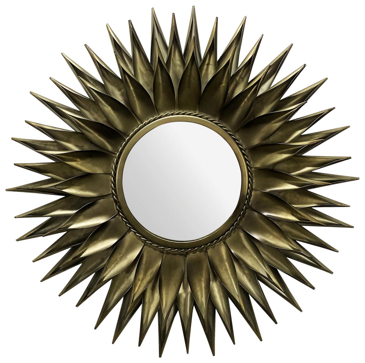 Wandspiegel Goldfarben B: 74 Cm - Goldfarben, Design, Glas/Metall (74/74/6cm) - MID.YOU