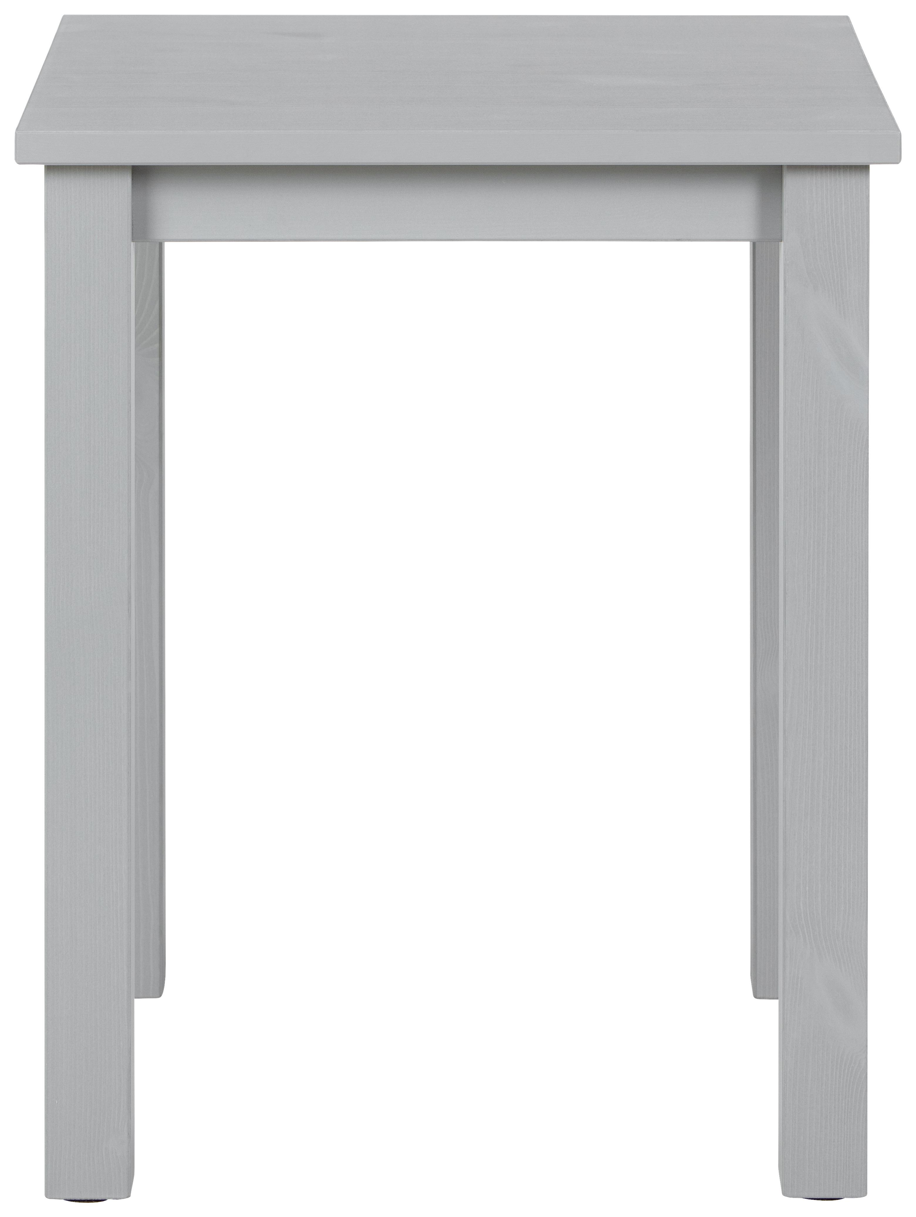 Beistelltisch Kiefer Massiv Stellan, Grau - Grau, Basics, Holz (45/45/55cm) - MID.YOU