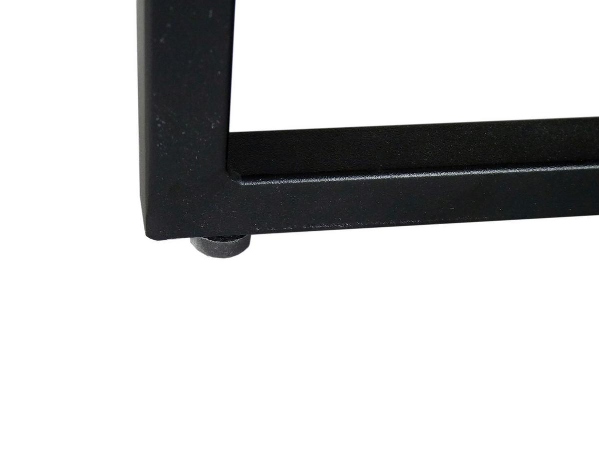 COUCHTISCH Marmor B: 60cm - Schwarz/Weiß, Design, Stein/Metall (60/60/50cm) - MID.YOU