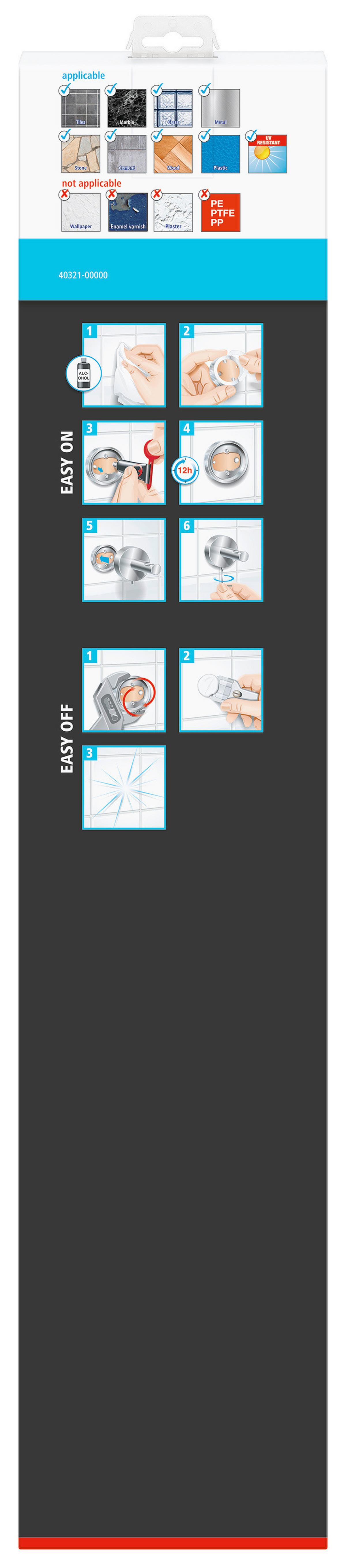 Handtuchstange Smooz Chromfarben B: 64 Cm - Chromfarben, Trend, Metall (64/11,5/5cm) - Tesa