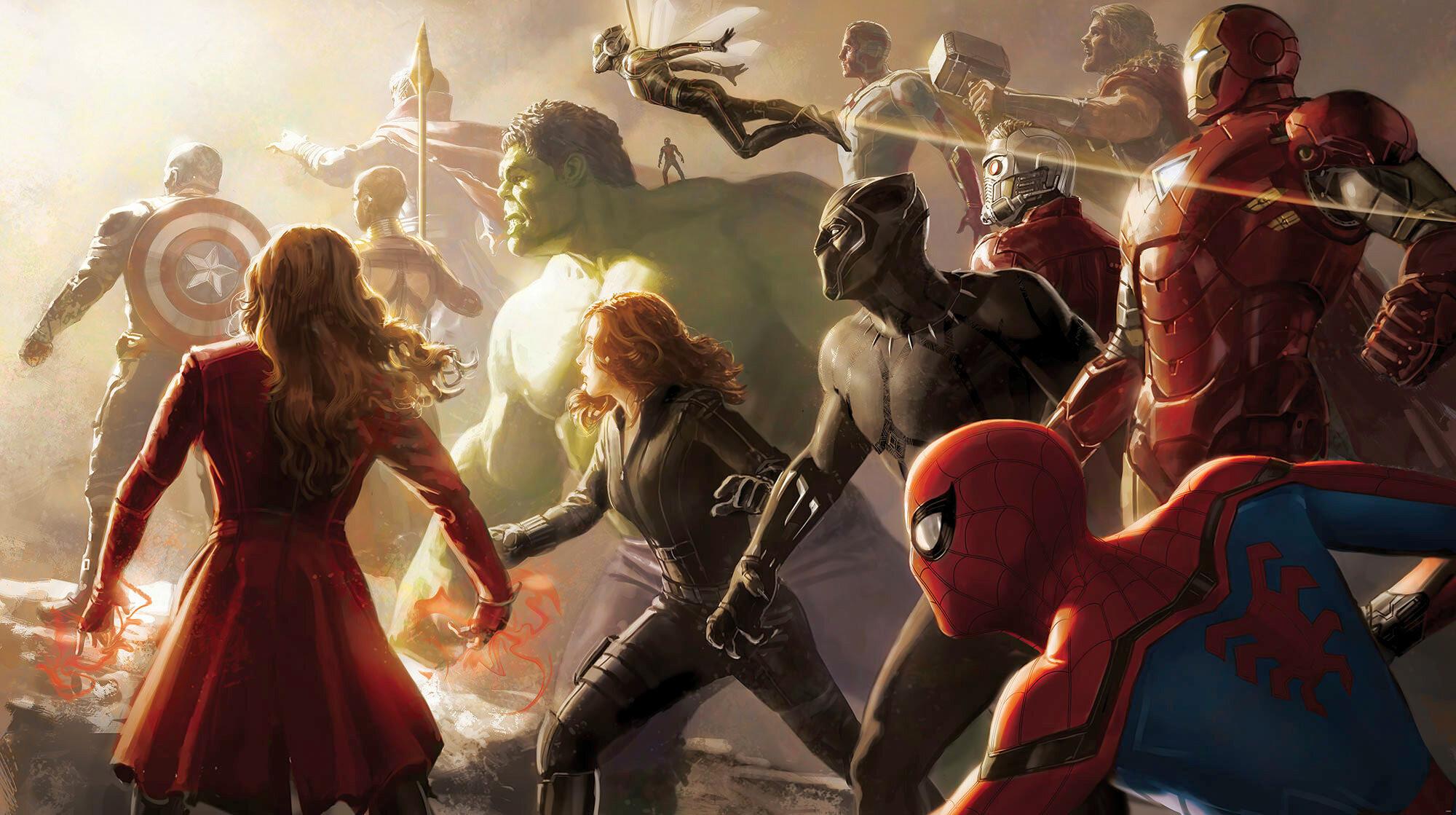 Fototapete Avengers Final Battle - Multicolor, Trend, Textil (500/280cm)