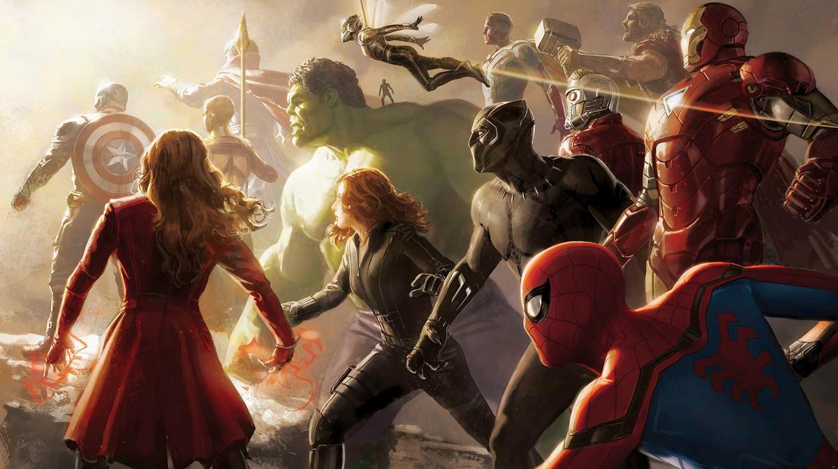 Fototapete Avengers Final Battle - Multicolor, Trend, Textil (500/280cm)