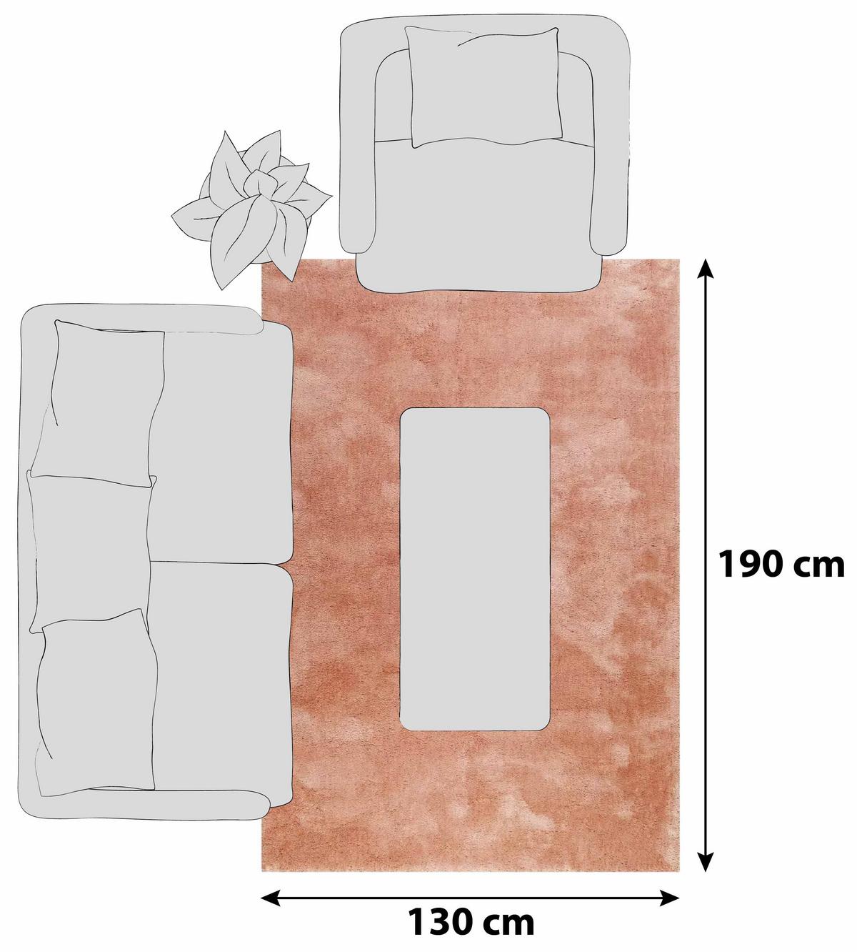 Hochflorteppich Relaxx Cognac 130x190 Cm - Cognac, Basics, Textil (130/190cm) - Esprit