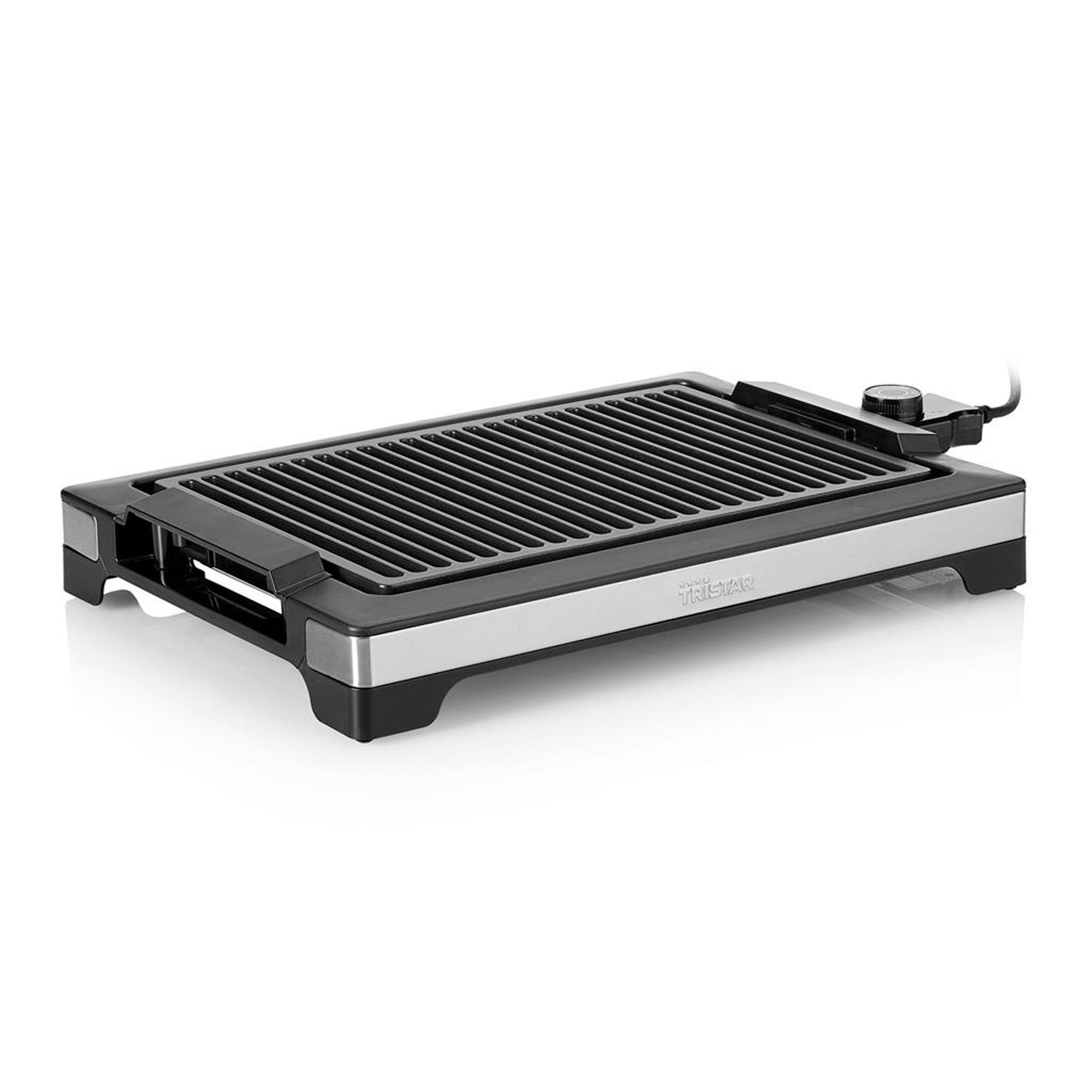 Tischgrill TRISTAR in Schwarz und Silber