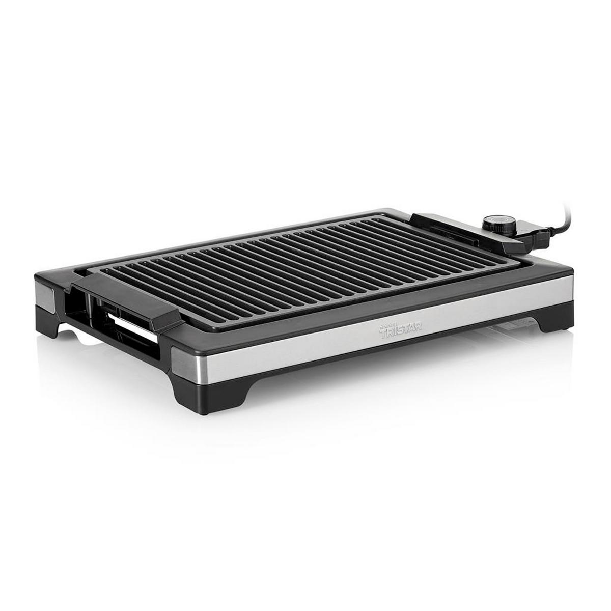 Tischgrill Tristar 2000 W Antihaftbeschichtet - Schwarz/Alufarben, Basics, Kunststoff/Metall (37/25/12cm)