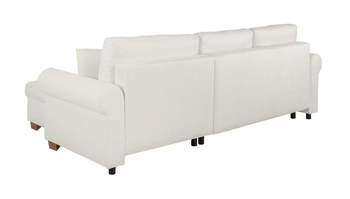 Ecksofa Arles Hellgrau 80 S: 266x161 Cm - Buchefarben/Hellgrau, Design, Textil (266/161cm) - MID.YOU