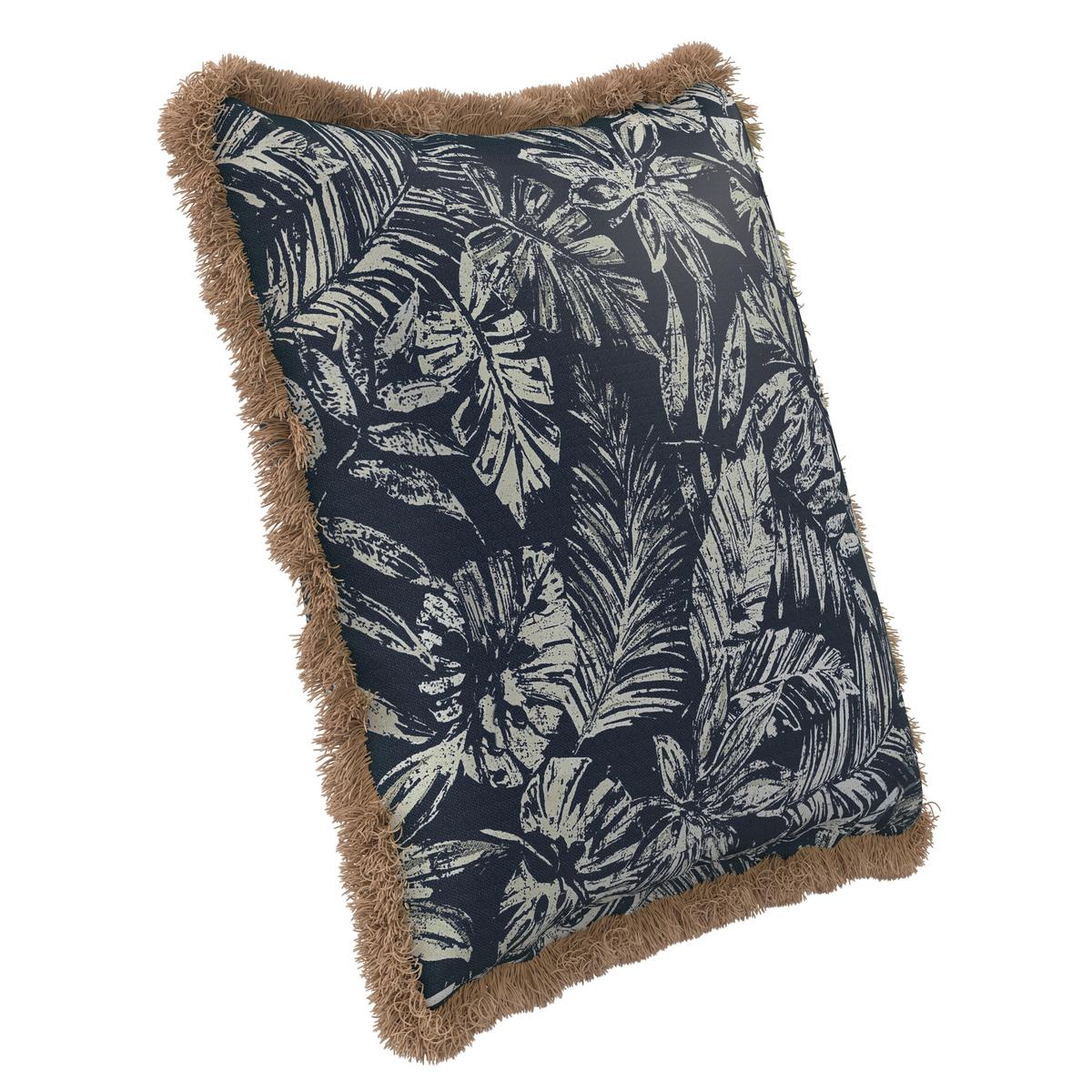VENKOVNÍ POLŠTÁŘ NADIA - bílá/modrá, Moderní, textil (50/50/10cm) - Bessagi Garden
