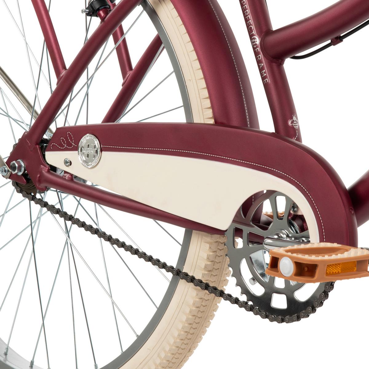 Kinderfahrrad Deluxe Bordeaux, 26 Zoll - Bordeaux, Basics, Metall (69,5/112/172cm)