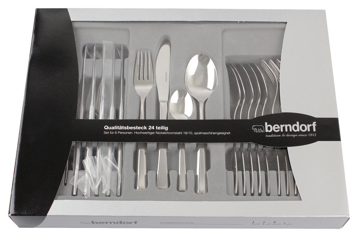 Besteckset 24-teilig Joker Nc Für 6 Personen - Silberfarben, MODERN, Metall - Berndorf