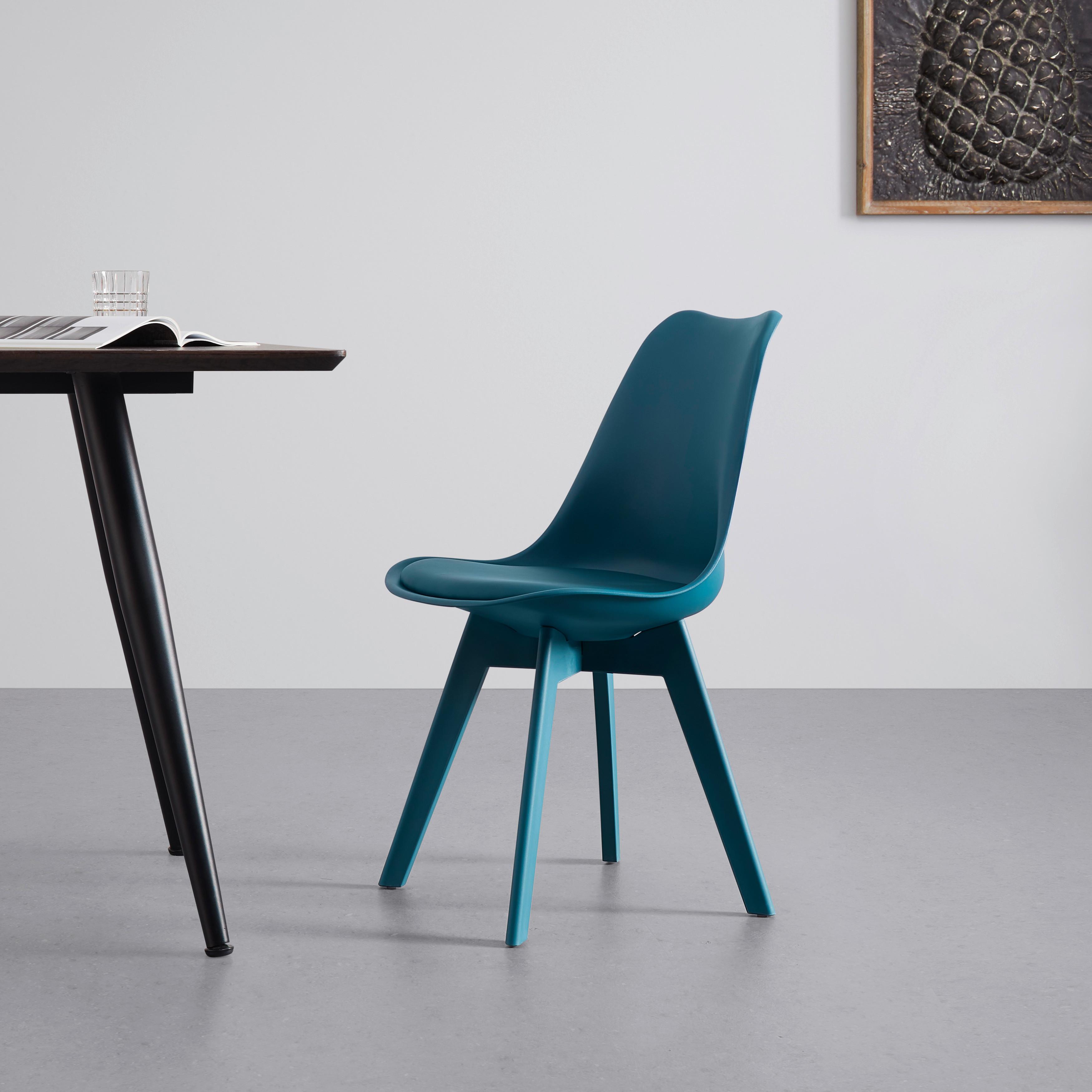 Židle MIA petrolejová - petrolej, Moderní, textil/plast (50/84/54cm) - P & B