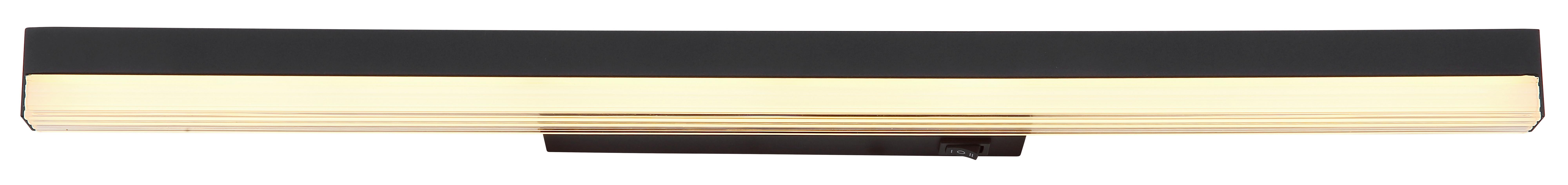LED-Wandleuchte 41926b - Opal/Schwarz, Basics, Kunststoff/Metall (60/6/4cm) - Globo