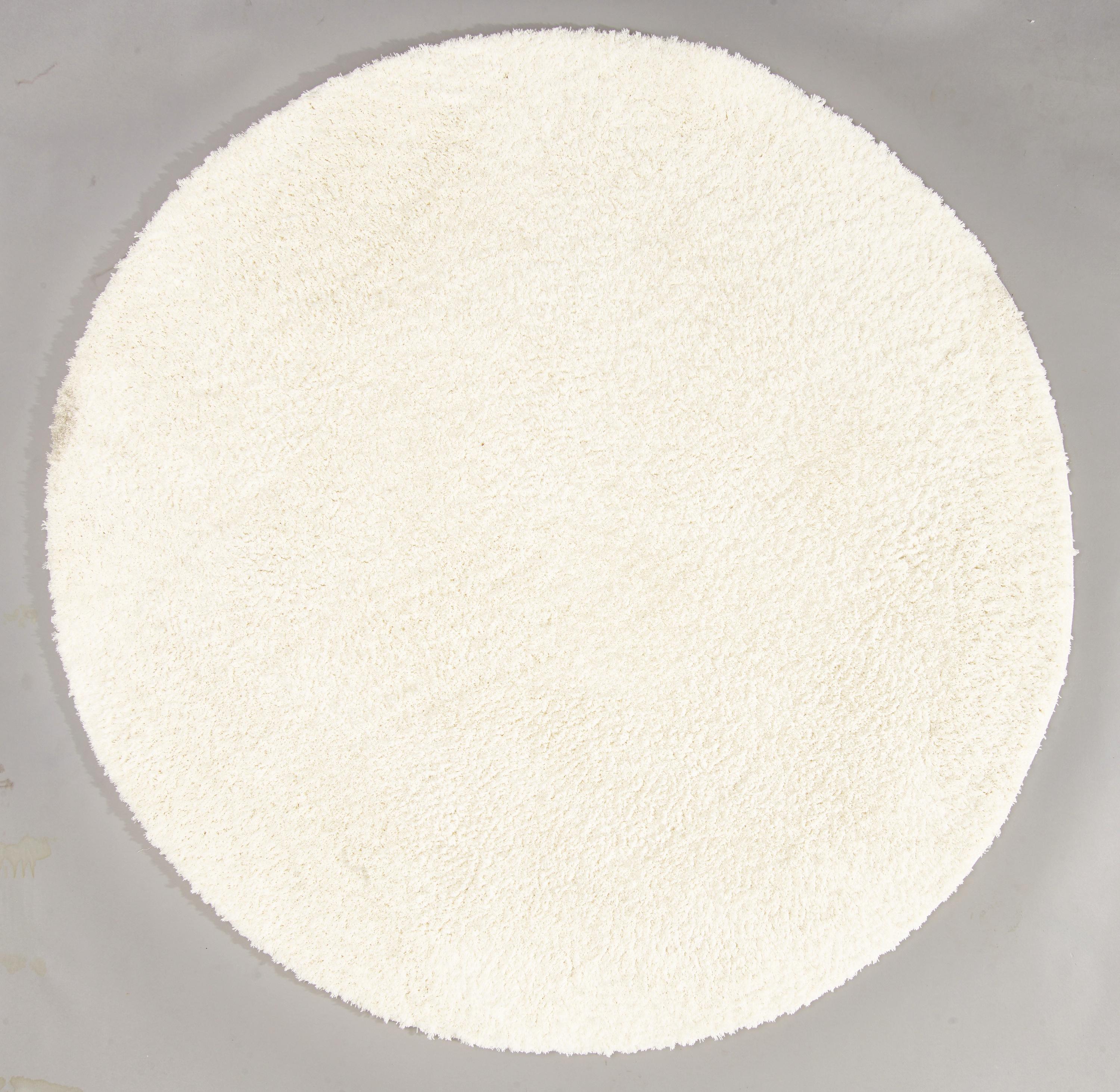 Hochflorteppich Nobel Micro 140 Rund - Creme, MODERN, Textil (140cm)