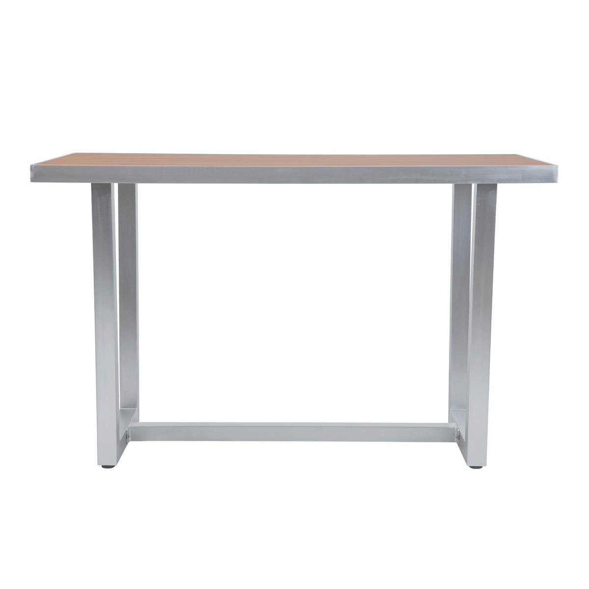 Gartenbarset James - Alufarben/Grau, LIFESTYLE, Metall (180/78/110cm) - Ambia Garden