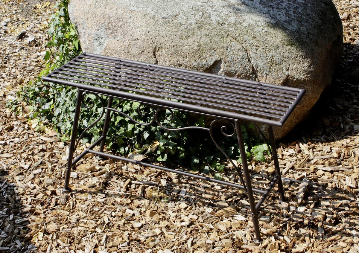 Gartenbank Stahl 2-sitzer Lorin - Rostfarben, MODERN, Metall (83/45/27cm)