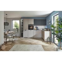 Eckküche Fermo/eastbourne - Hellbraun/Blau, MODERN, Holzwerkstoff (303,4/181,8cm) - Vertico