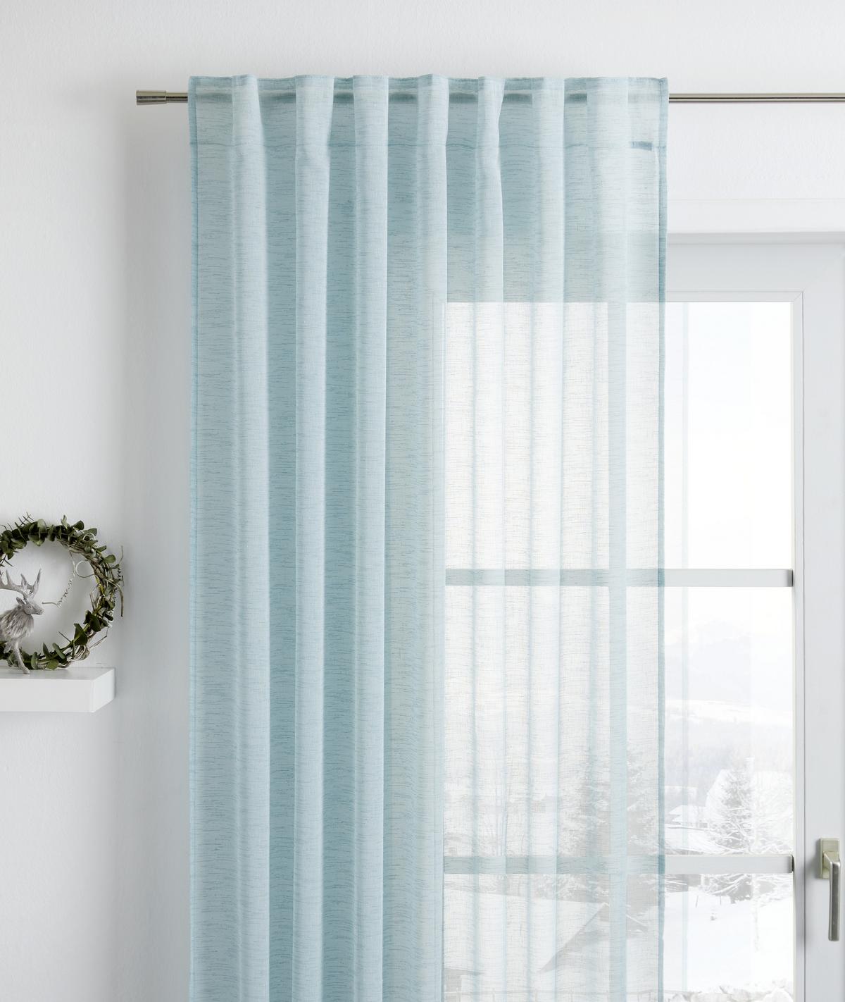 HOTOVÝ ZÁVĚS Sigrid, 140/245cm - modrá, Romantický / Rustikální, textil (140/245cm) - Premium Living