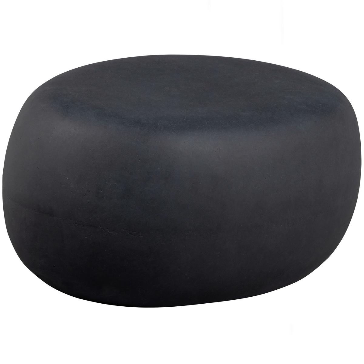 Couchtisch Pebble Anthrazit B: 65 cm - Anthrazit, Design, Glas/Keramik (65/49/31cm) - Livetastic