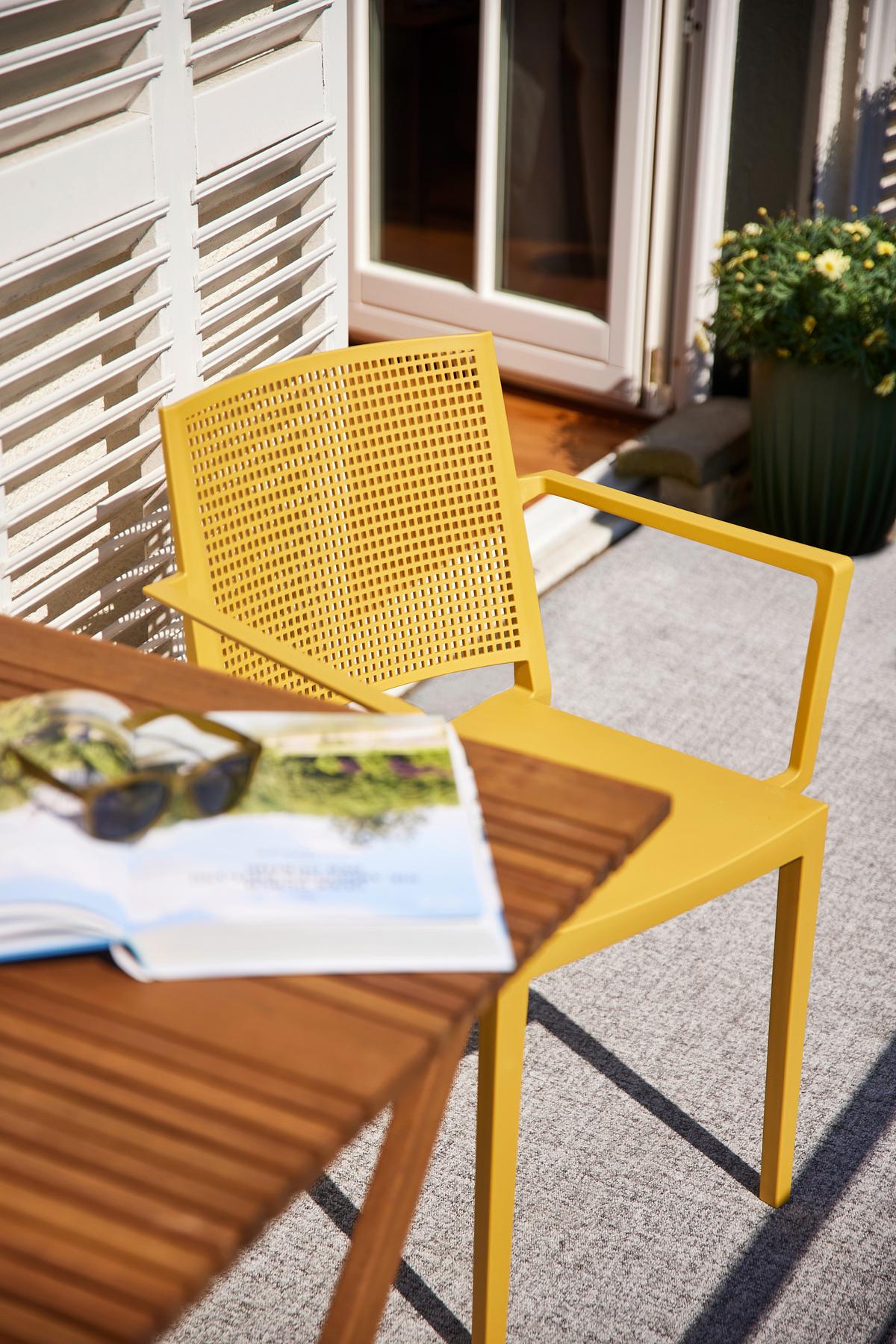 Stapelstuhl T20120 - Gelb, Basics, Kunststoff (46/80/56cm) - Siena Garden