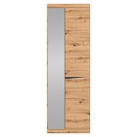 Garderobenschrank Turino Eiche Artisan Dekor B: 65 cm - Eichefarben/Anthrazit, MODERN, Holzwerkstoff (65/196,5/40cm)