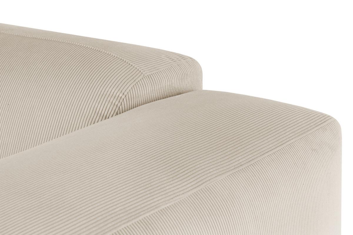 ECKSOFA Hannah Beige S: 200x304cm - Beige/Schwarz, Design, Textil (200/304cm) - MID.YOU