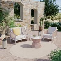 Loungesofa Palma - Beige/Lavagrau, MODERN, Kunststoff/Textil (123/67/80cm) - Beldano