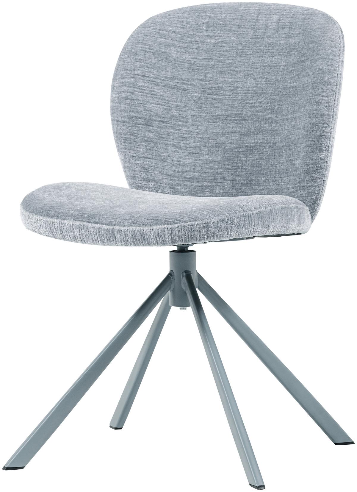 STUHL-SET Femke Blau B: 58cm - Blau, MODERN, Textil/Metall (58/80/65cm) - Livetastic
