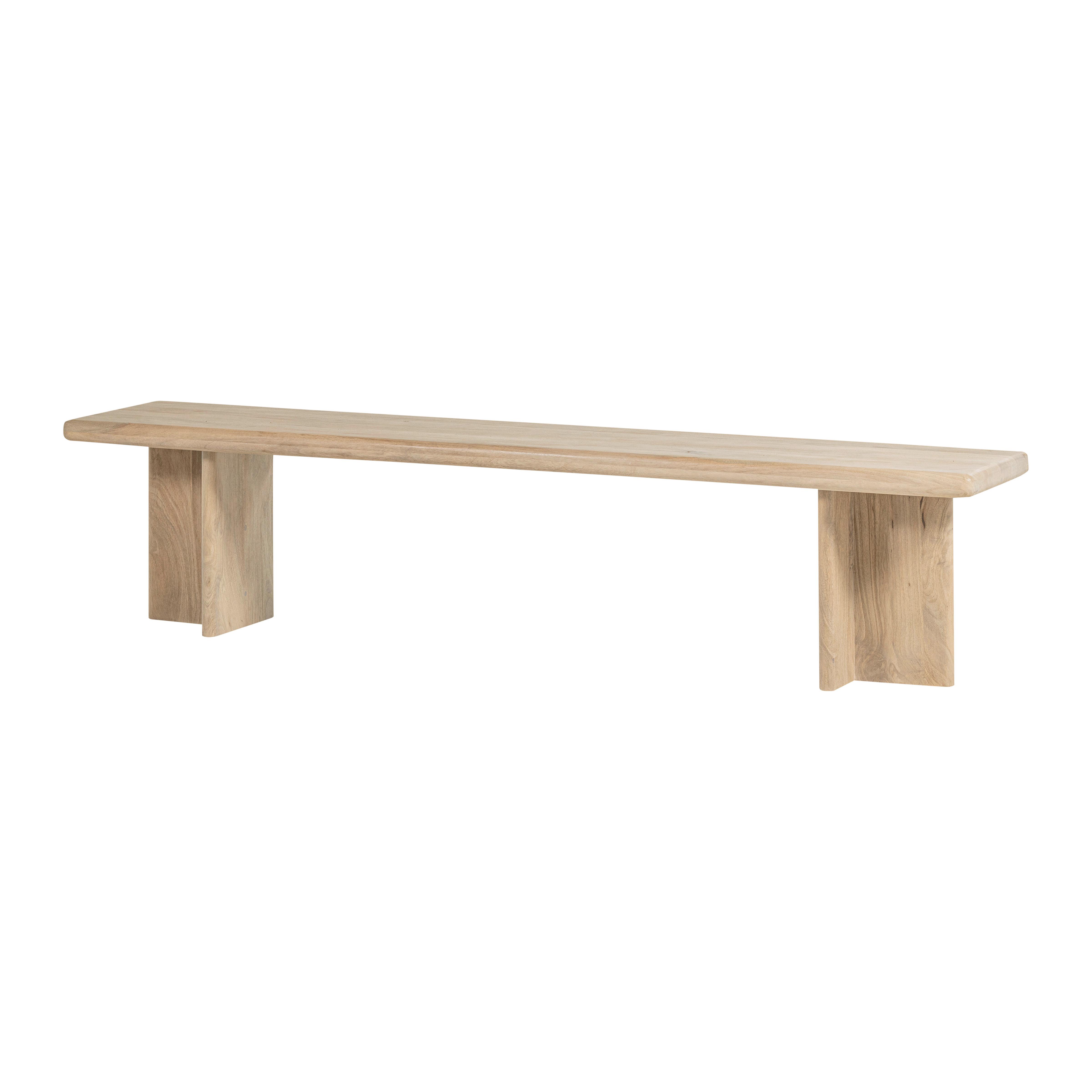SITZBANK Ato Naturfarben B: 180cm - Naturfarben, MODERN, Holz (180/47/45cm) - Livetastic