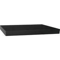 NÁSTENNÁ POLICA SIMPLE 80 - čierna, Modern, kompozitné drevo (80/3,8/23,5cm)