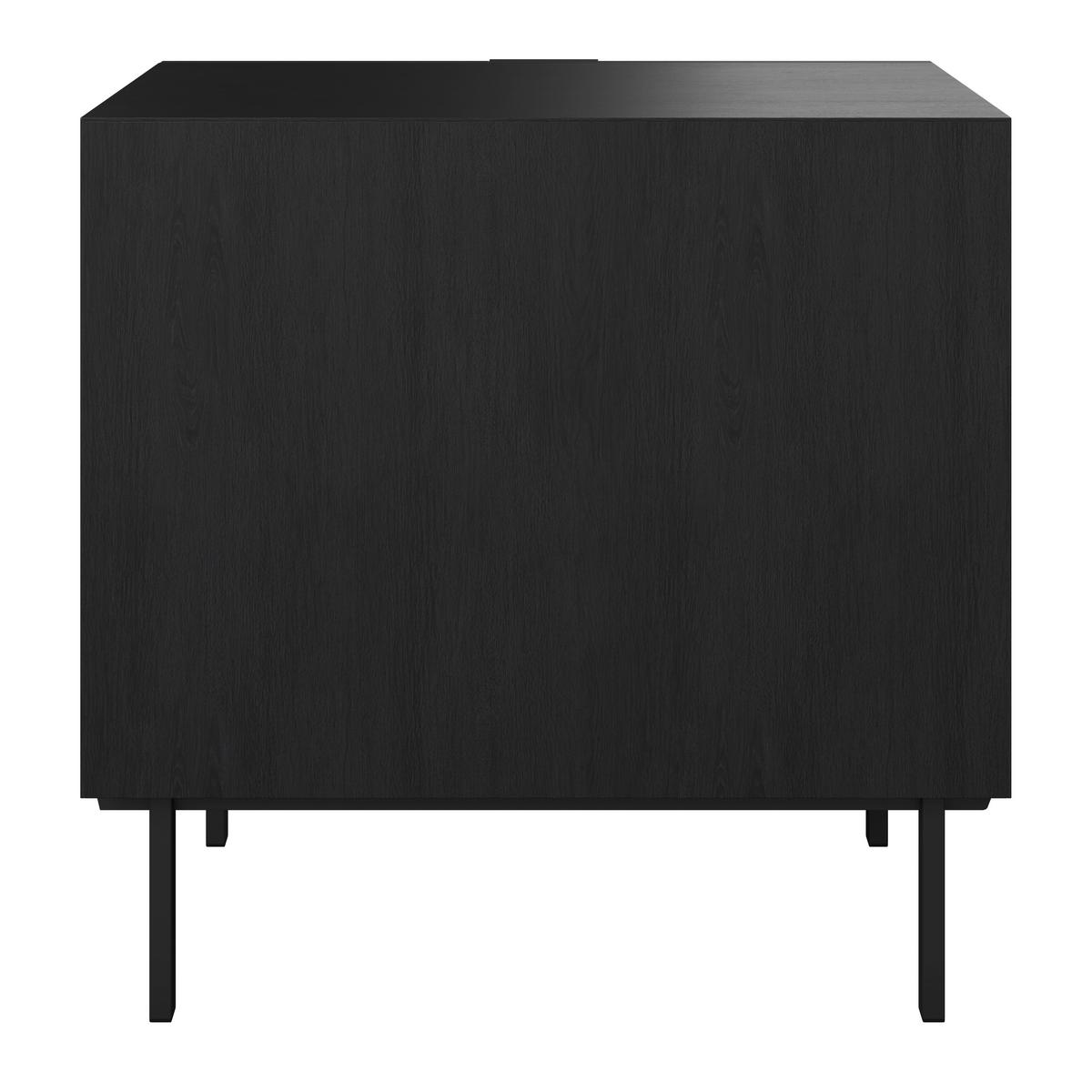Komoda ROMA - černá, Moderní, kov/dřevo (85/80/40cm) - Bessagi Home