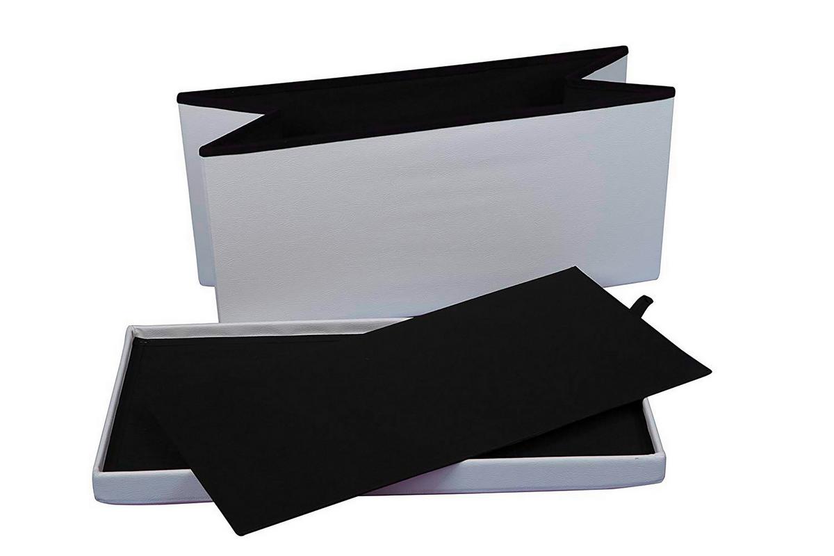 Sitztruhe Seatbox Weiß L: 76 Cm Lederlook, Mit Stauraum - Weiß, Basics, Kunststoff (76/38/38cm) - Echtwerk
