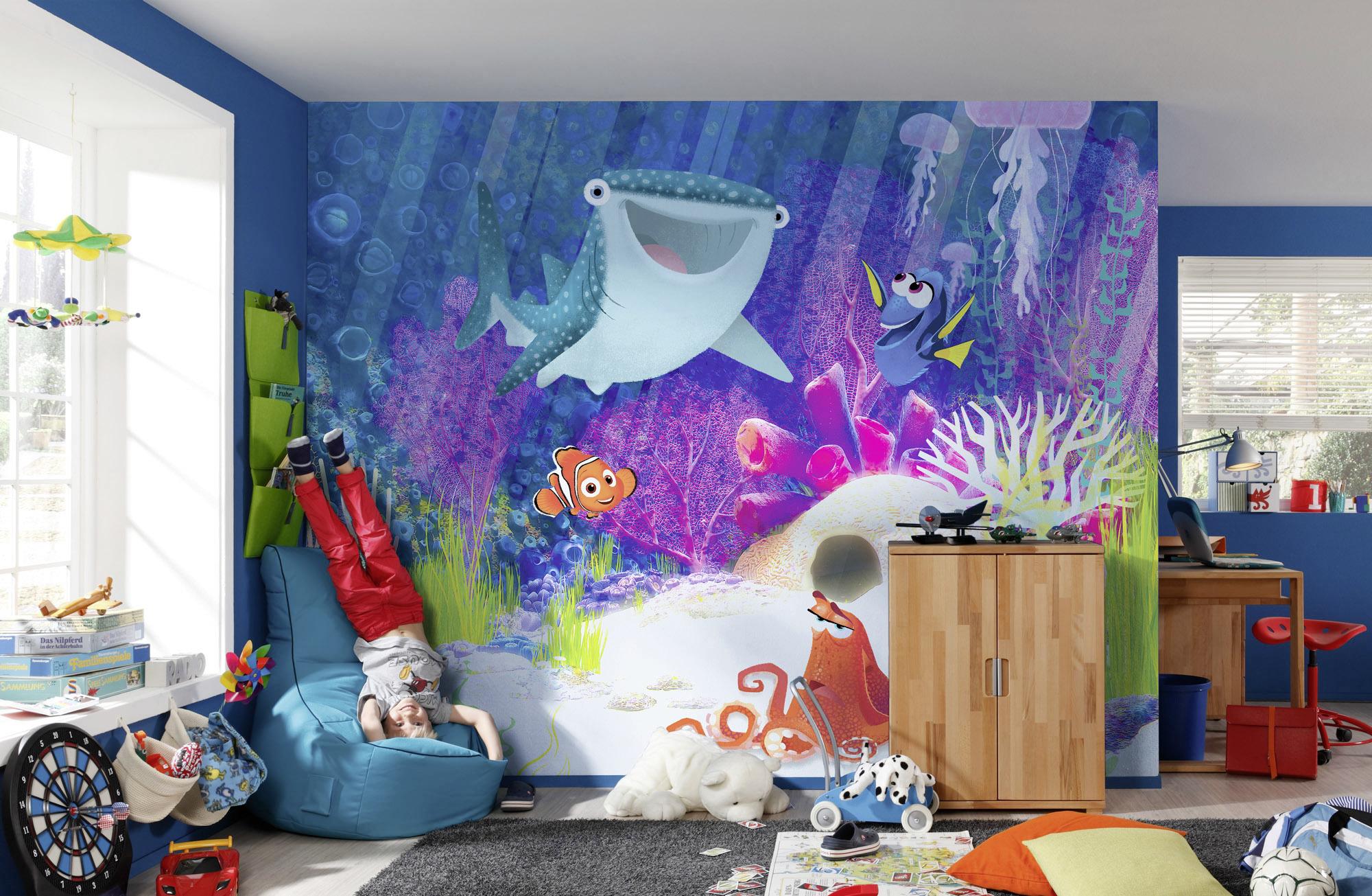 Fototapete Dory Aqua Party - Multicolor, Trend, Papier (300/280cm)