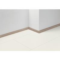 Sockelleiste Teak - Hellbraun/Hellgrau, Basics, Holzwerkstoff (220/1,6/4cm) - Parador