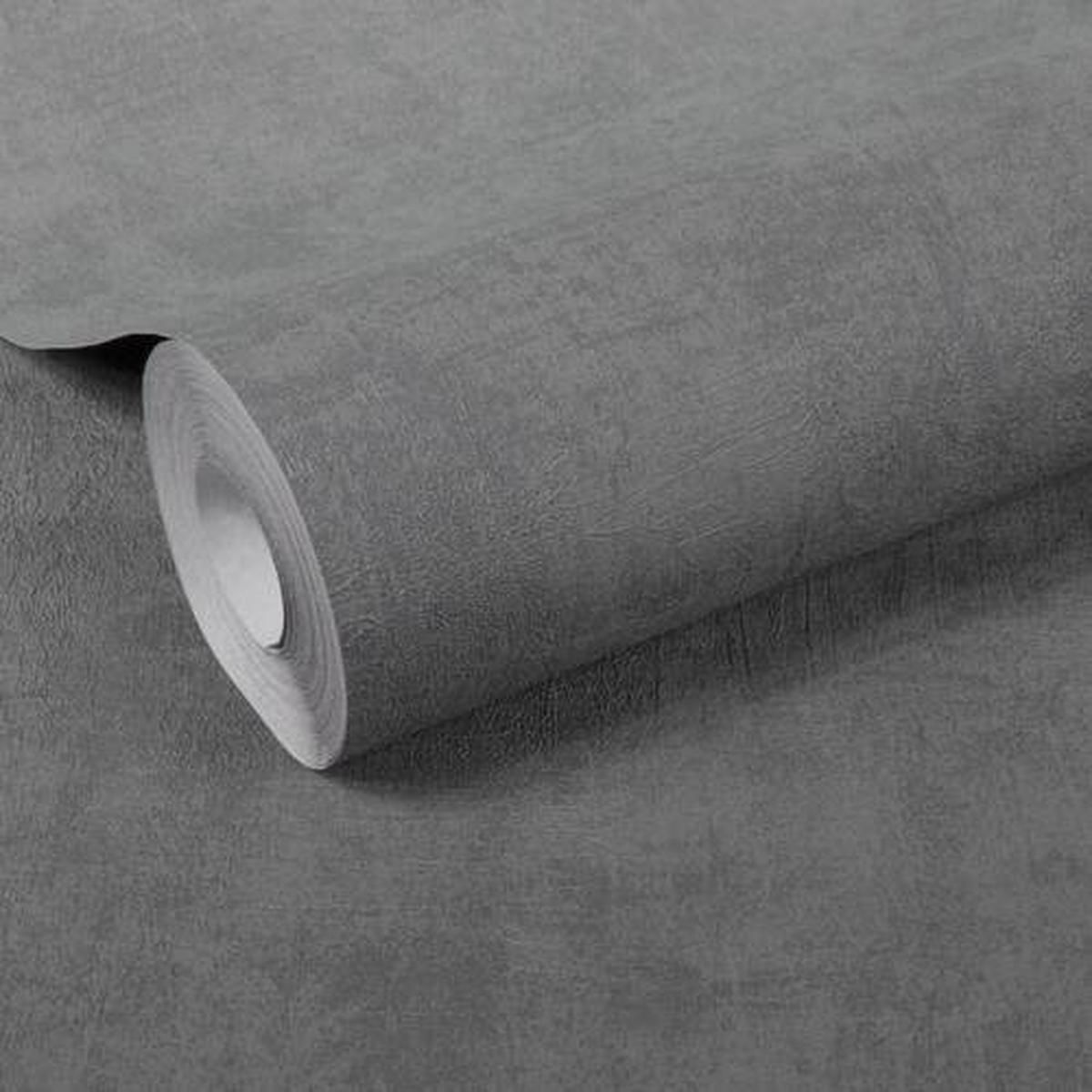 Vliestapete 5627326 - Anthrazit/Schwarz, Basics, Papier/Kunststoff (52/1000cm)