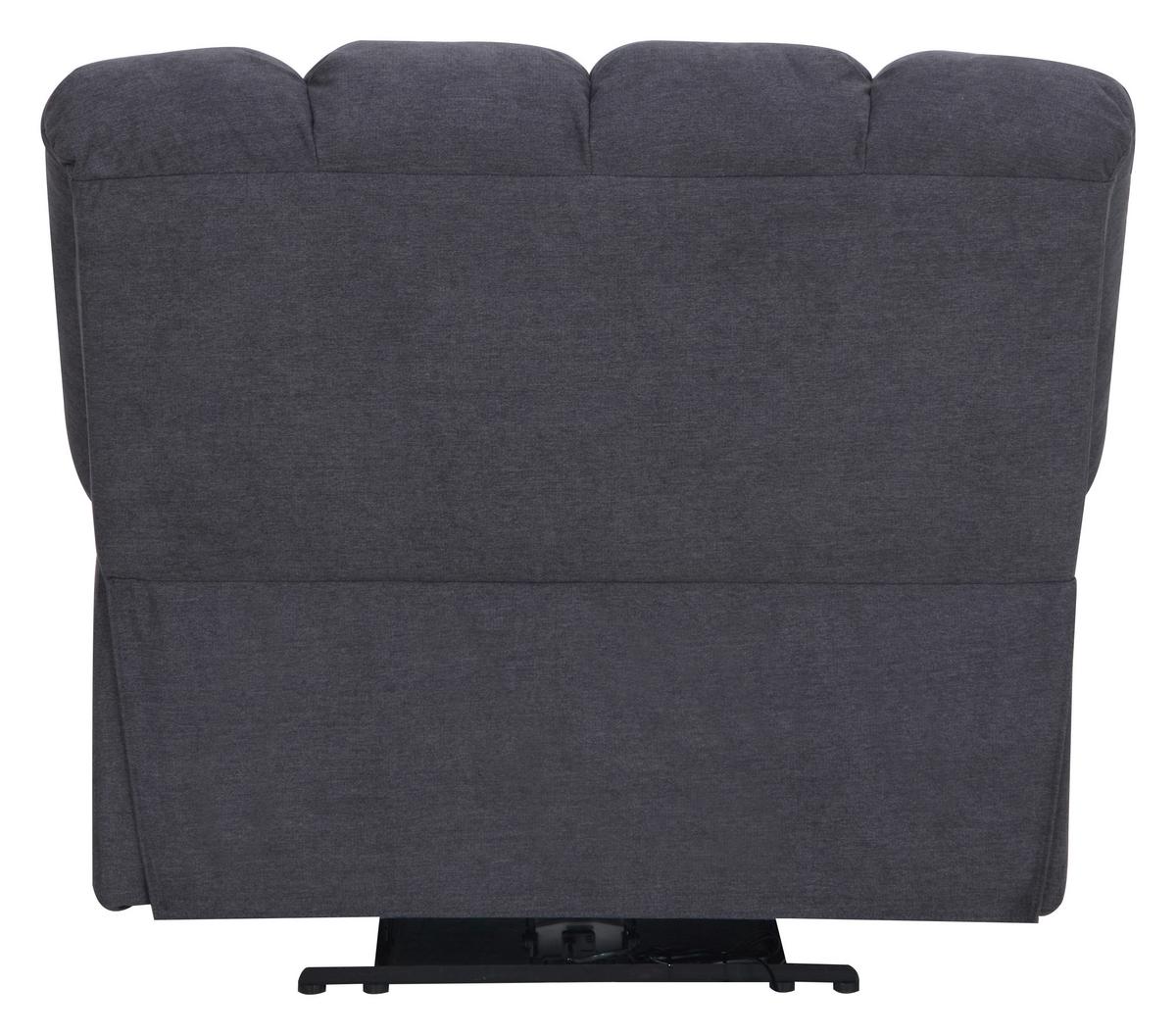 Relaxačné kreslo BOLTON, sivá, el.relaxačná funkcia - sivá, Basics, kov/drevo (108/103,5/96,5cm)
