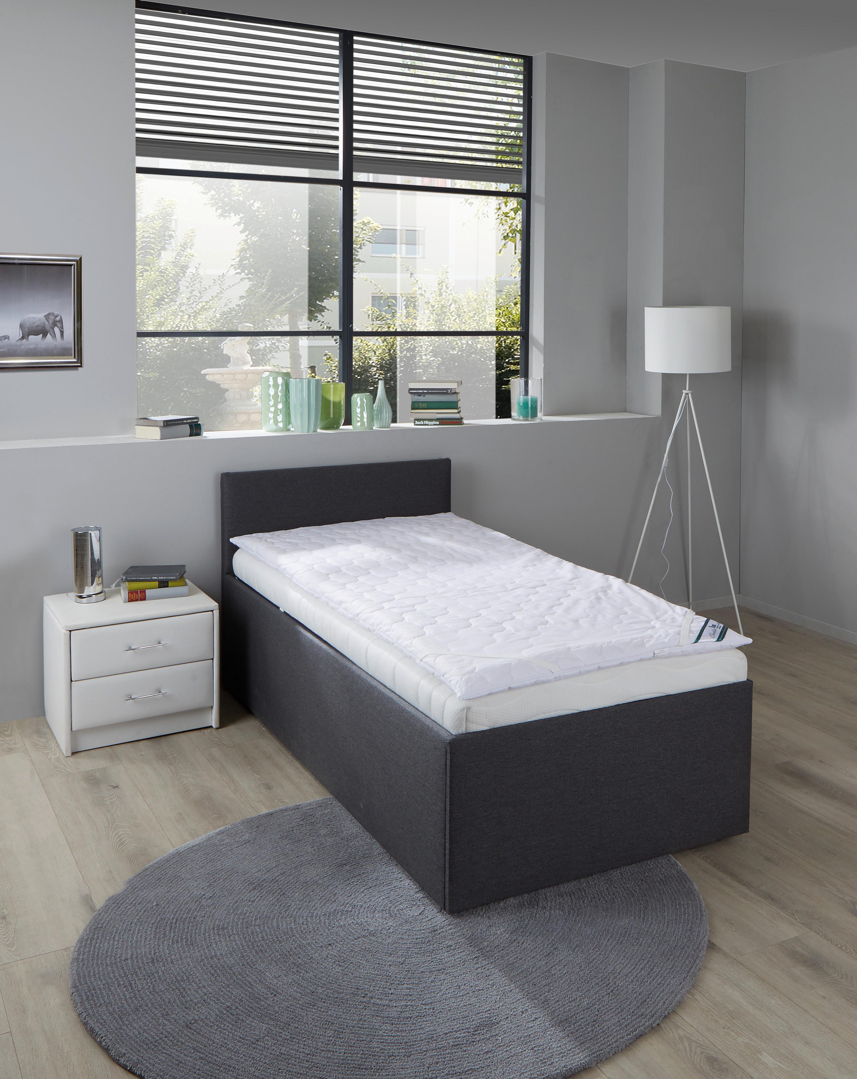 Topper Medisan Polly 140x200 Polyurethanschaumkern 7 Zonen - Weiß, MODERN, Textil (140/200cm) - FAN