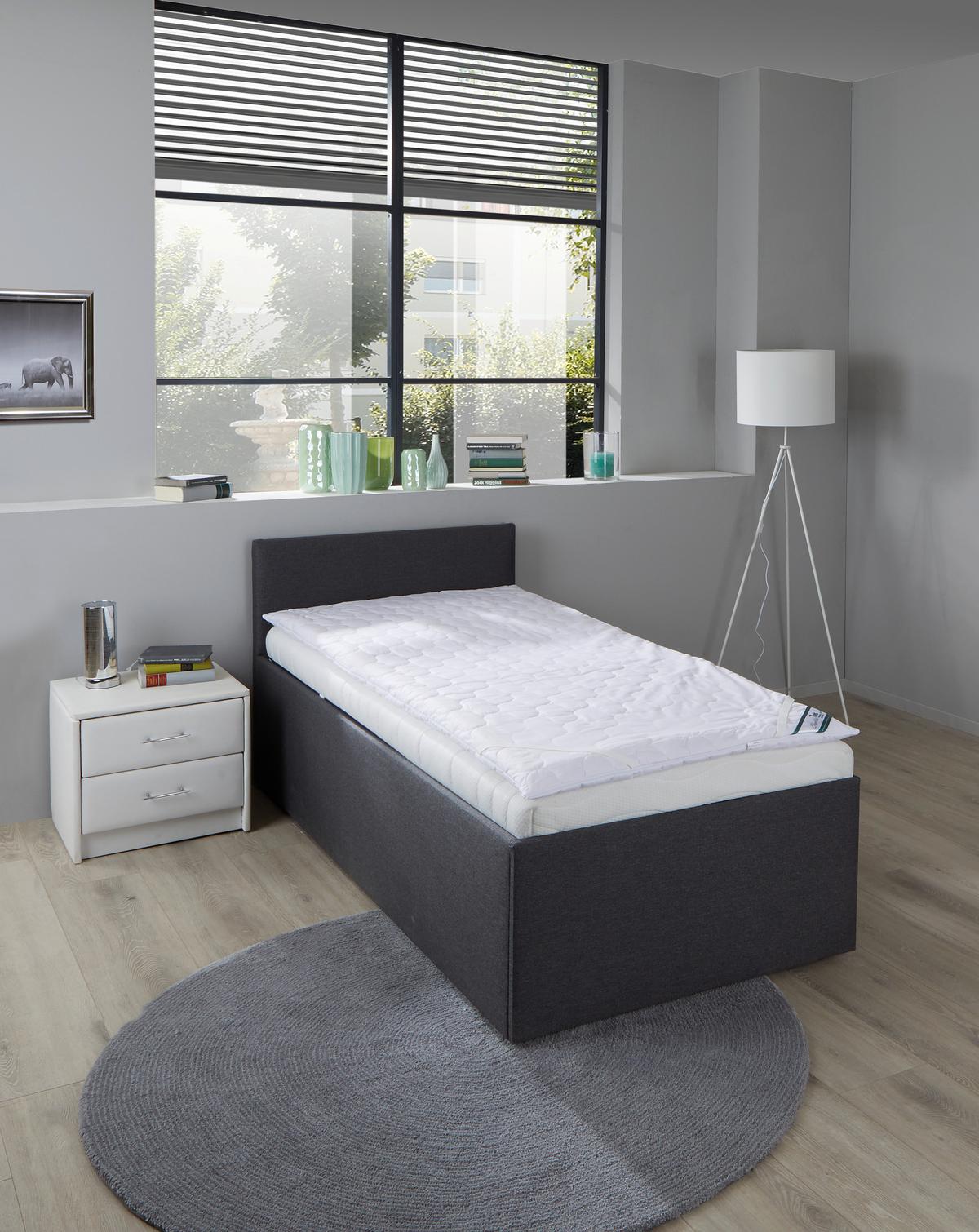 Topper Medisan Polly 140x200 Polyurethanschaumkern 7 Zonen - Weiß, MODERN, Textil (140/200cm) - FAN