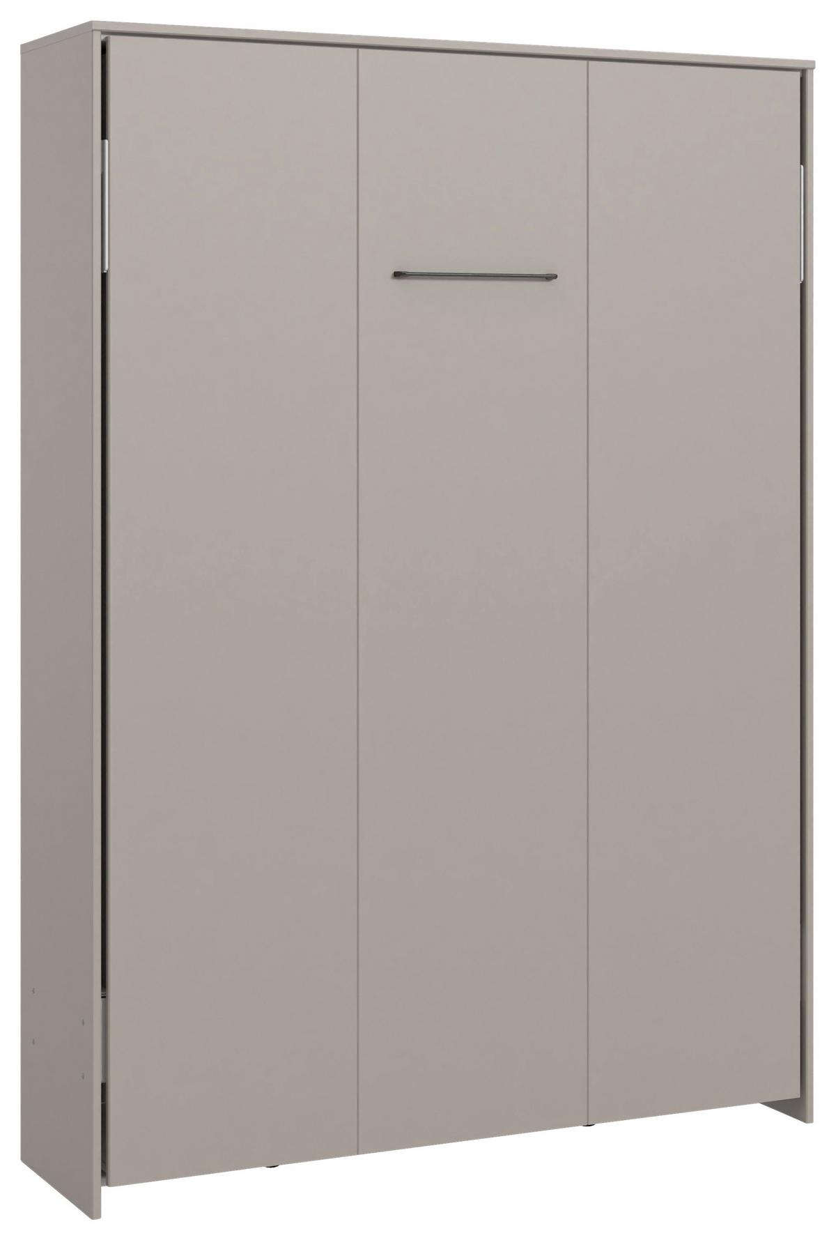 Schrankbett Juist Sahara Lf: 140x200 cm - Alufarben/Sahara, KONVENTIONELL, Holz/Holzwerkstoff (140/200cm) - MID.YOU