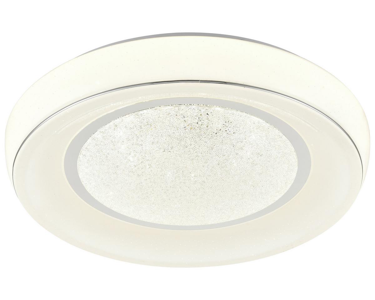 LED-Deckenleuchte Beatrice Ø 49 cm mit Fernbedienung - Weiß, MODERN, Kunststoff/Metall (49/9cm) - Luca Bessoni