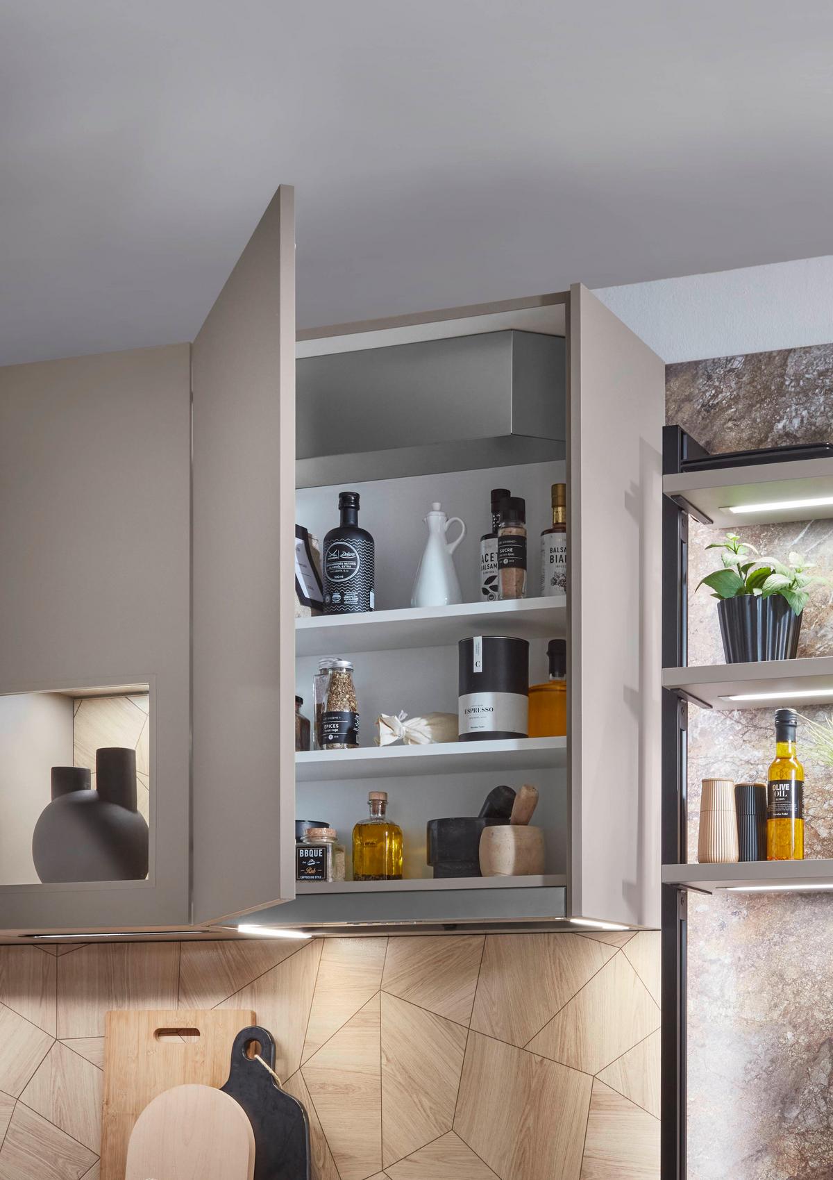 Eckküche Sidney - Hellbraun/Dunkelbraun, MODERN, Holzwerkstoff (218,1/273,2cm) - Vertico