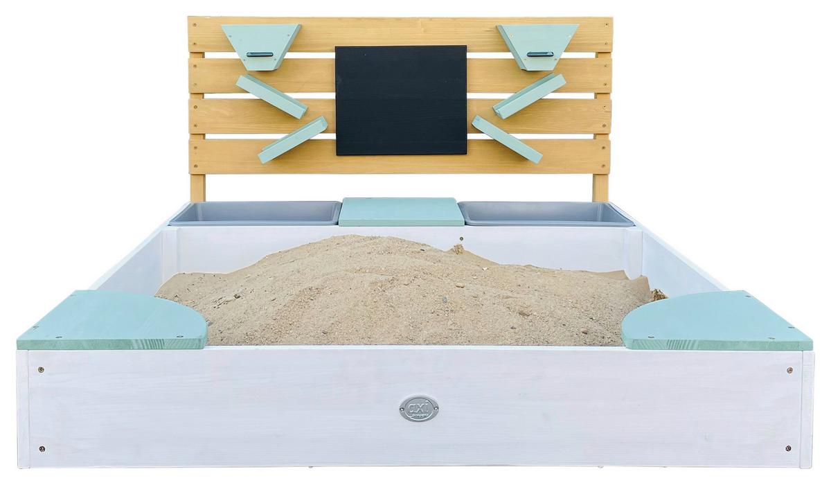 Sandkasten A031.043.00 - Braun/Weiß, KONVENTIONELL, Holz/Kunststoff (100/105/59cm) - Ambia Garden